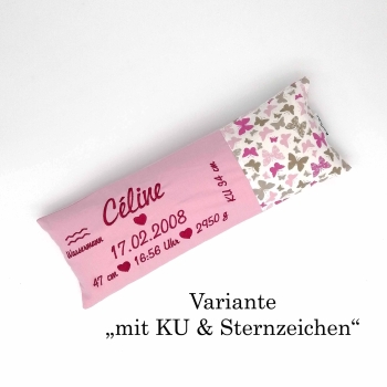 Geburtskissen Waldtiere braun
