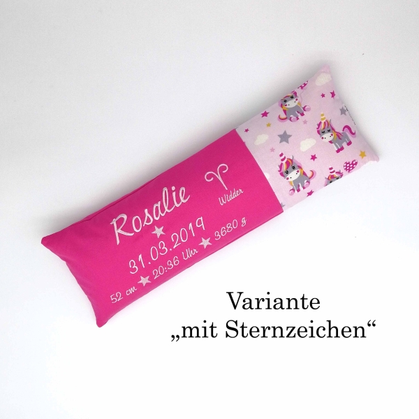 Geburtskissen Waldtiere braun