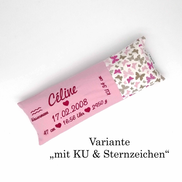 Geburtskissen Waldtiere braun